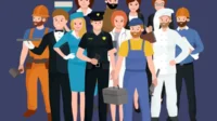Ilustrasi Pekerja Ilustrasi Pekerja